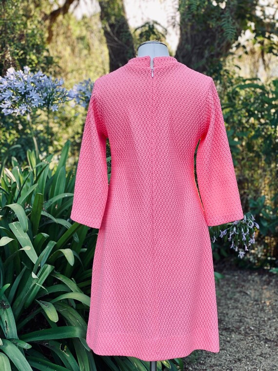 Vintage Bright Pink 1960’s GoGo Dress - image 5
