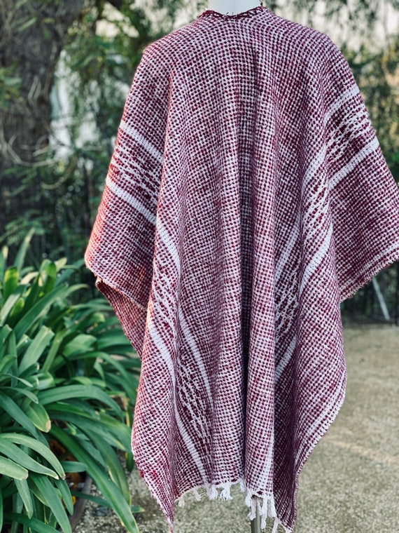 Cozy Southwest Design Blanket Poncho with Fringe … - image 6