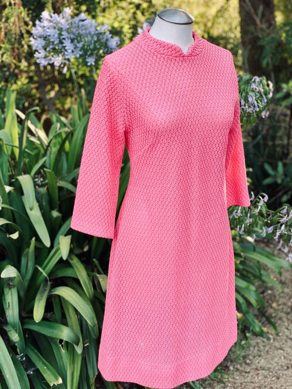 Vintage Bright Pink 1960’s GoGo Dress - image 8