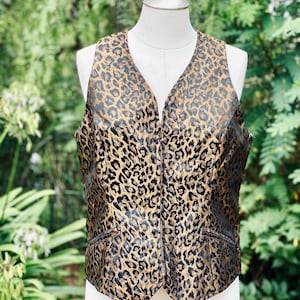1990’s Leopard Print Vest by Jacqueline Ferrar