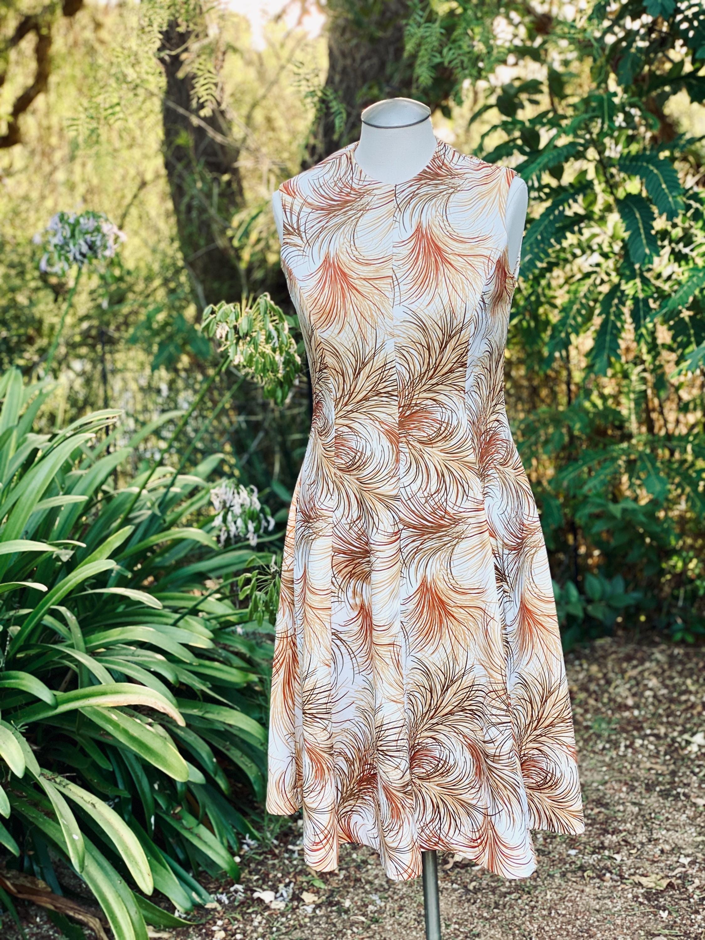 pastel 50s dress Vintage 1950's Floral Pastel Day Dress