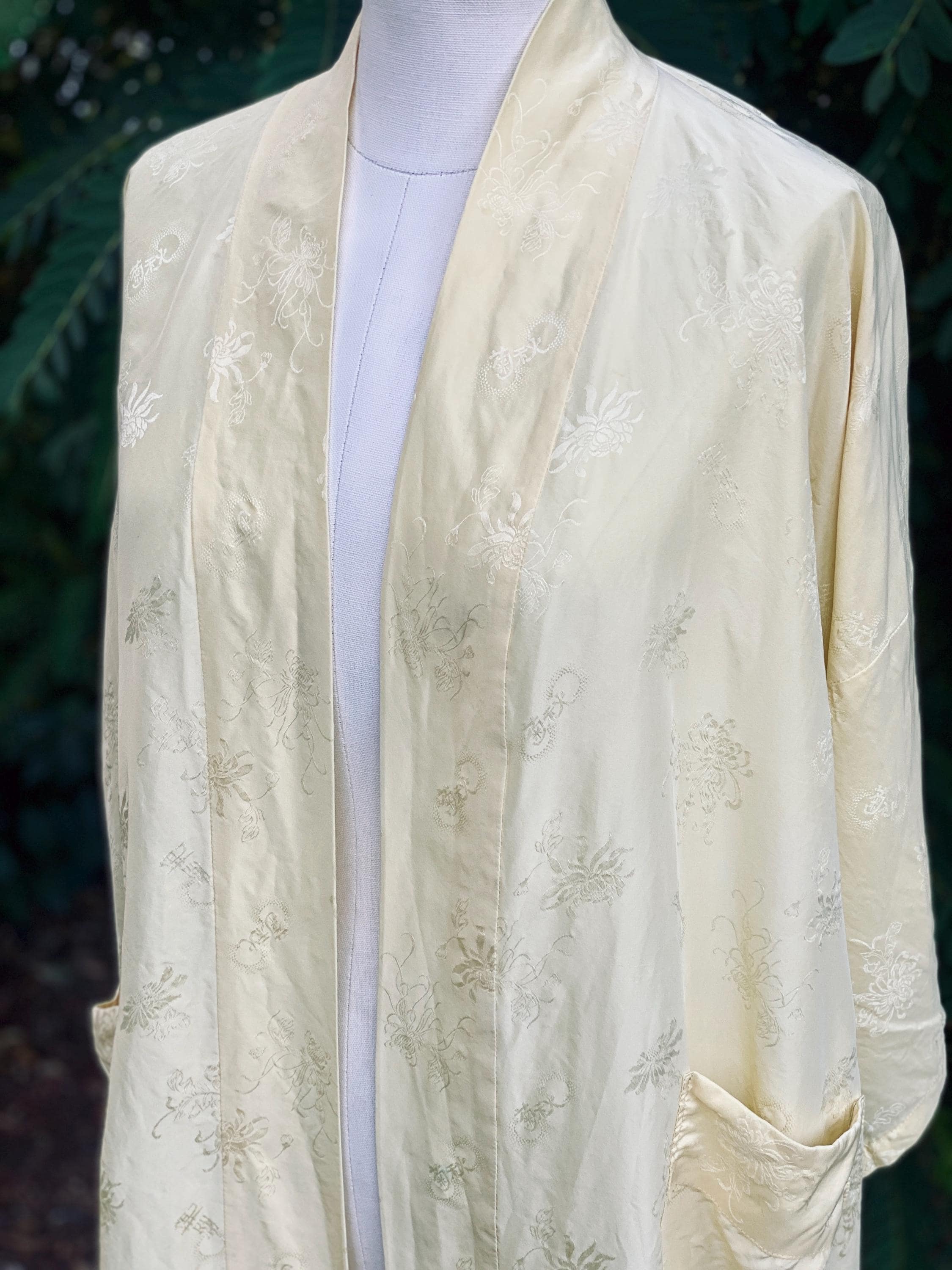 Yellow Silk Robe Vintage Butter Yellow Silk Robe by Longevity - Etsy