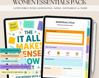 ADHD Survival Kit for Women | Focus & Self-Care Planner | Late Diagnosis Support + Menstrual Cycle Journal