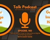 Custom Podcast Cover Template: Editable Canva Design (PDF)