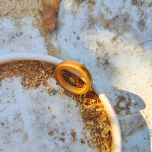 Handmade Oak Wood Ring: Rustic Wedding Band