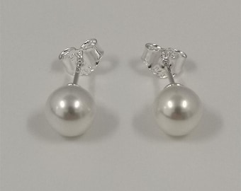 Pandora Treated Freshwater Cultured Pearl 7mm Stud Earrings