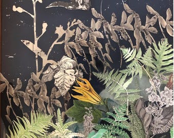 3D Papercut Collage: Vintage Book Art - Literary Wall Decor