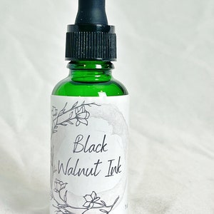 Black Walnut Ink, Handmade Calligraphy and Drawing Ink 1 oz