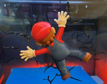 Super Mario Inspired Window Break Prank – 3D Printed Illusion Figure (Ready to Use)