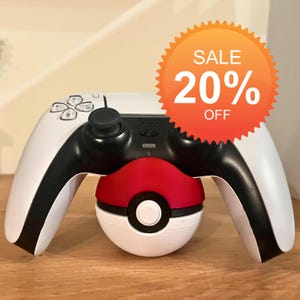 Poké Ball controller standaard | Gaming houder voor Pro Controller & Joy-Con | Pokémon geïnspireerd