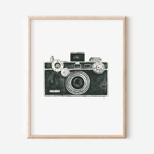 Argus Camera Print, Fly Fishing Art Print, Wall Art, Vintage-inspired, Watercolor, 8x10 inch, 12x16 inch