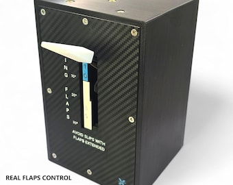 Modulo di controllo flap per Cessna 172 / Leva flap realistica con indicatore mobile / Controller USB per MSFS e X-Plane