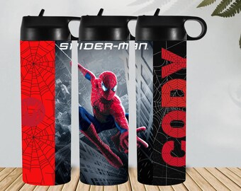 Spiderman gepersonaliseerde waterdrankfles - roestvrij staal,