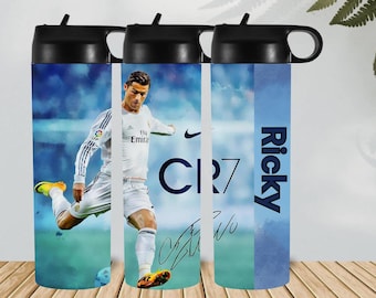 ronaldo , soccer  personalised Water drink  Bottle - Stainless steel,