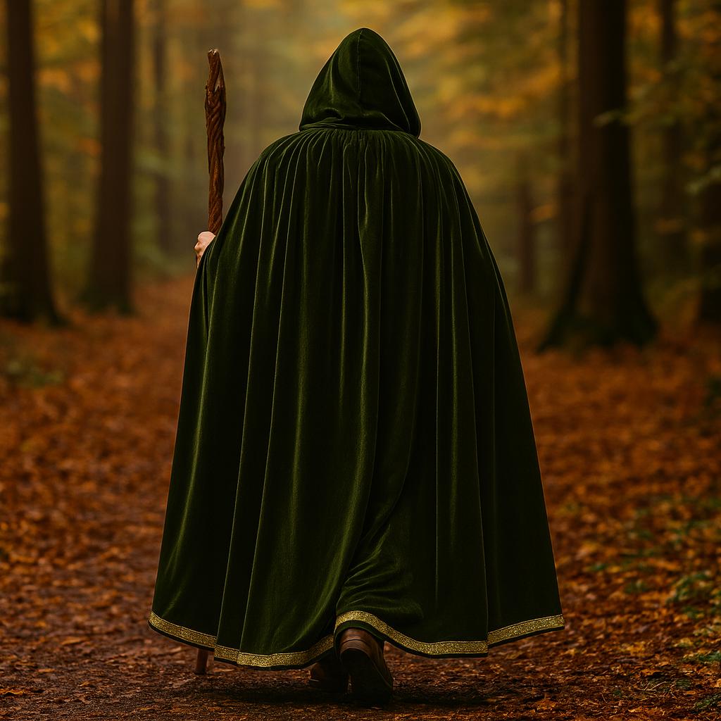 Medieval Reeve Costume Medieval Velvet Wizard Robe: Hooded Renaissance LARP Cosplay Costume - Etsy