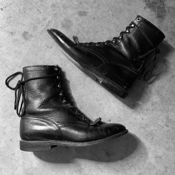 lace up biker ankle boots