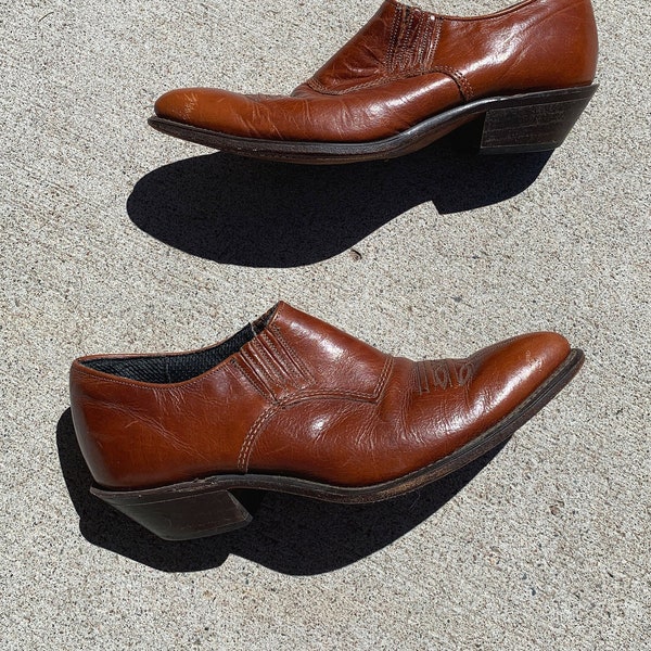 Vintage Cowboy Ankle Boots