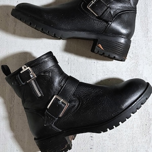Buckle Moto Boots - Etsy