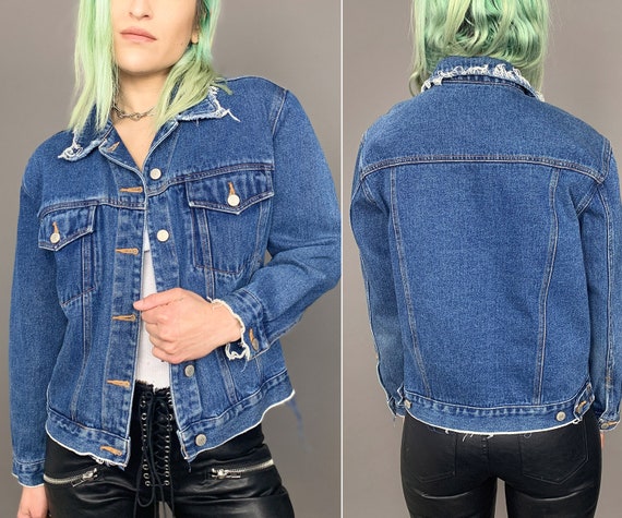 Cut Off Blue Jean Jacket Cheap Sale | bellvalefarms.com