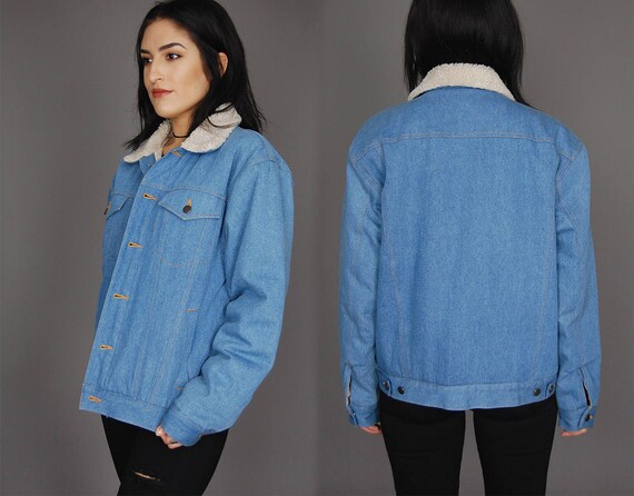 baby blue sherpa jacket