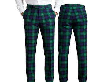 Handmade Scottish Tartan Pants: Highland Wool Trews, 50+ Clan Plaids
