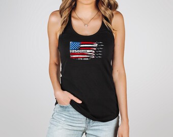 Usa Tank Top, American 4th of July Tank,  250 1776 2026 Shirt,  America Tee, American Tank Top,  250 1776 2026 Tank Tops,  America Tank Top