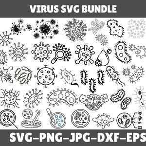 VIRUS SVG Bundle, Social DISTANCING SVG, Virus svg Dateien für Cricut, Quarantäne svg, Virusschnittdateien svg