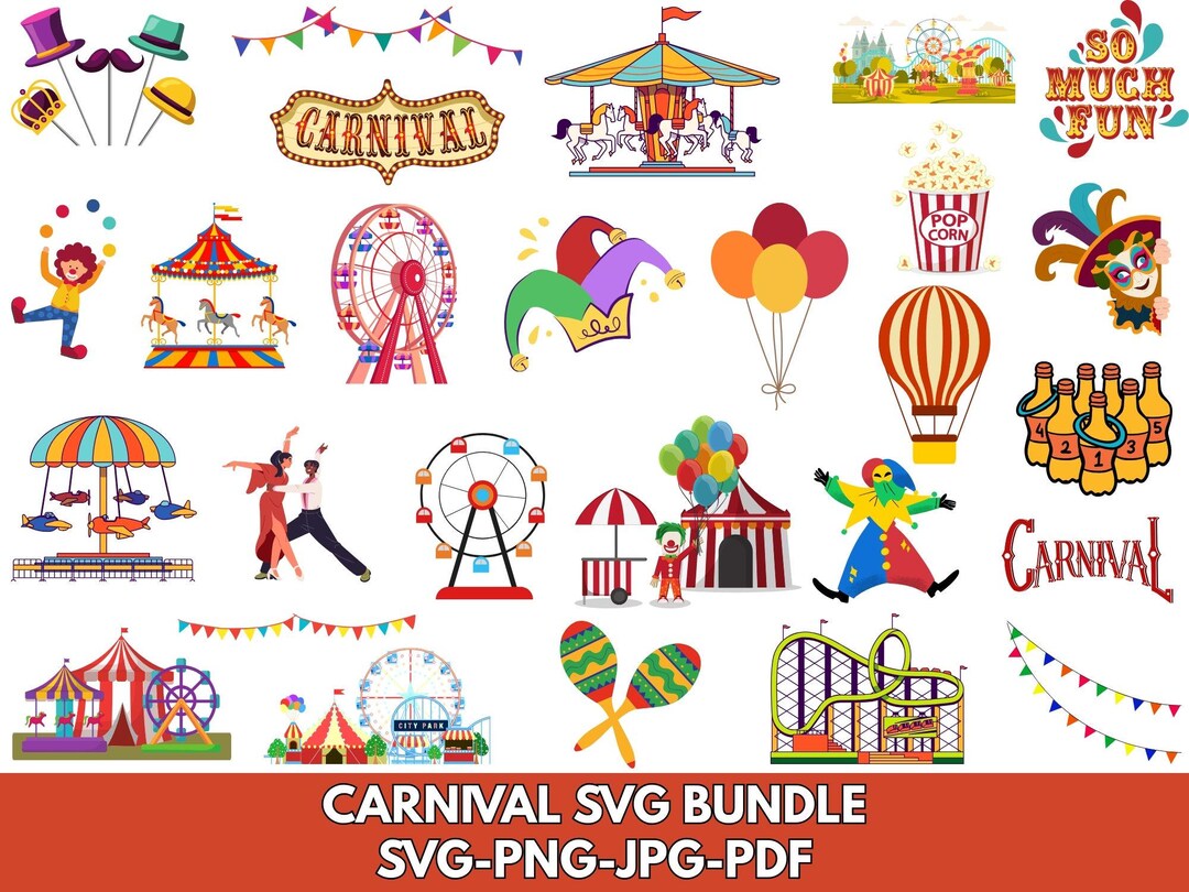Carnival SVG Bundle: Circus Designs (digital Download) - Etsy
