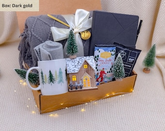 Holiday Thank you gifts for Teacher, Mentor and Friends, Merry Christmas Gift box, Cozy Christmas Gift box with blanket, Corporate gifting