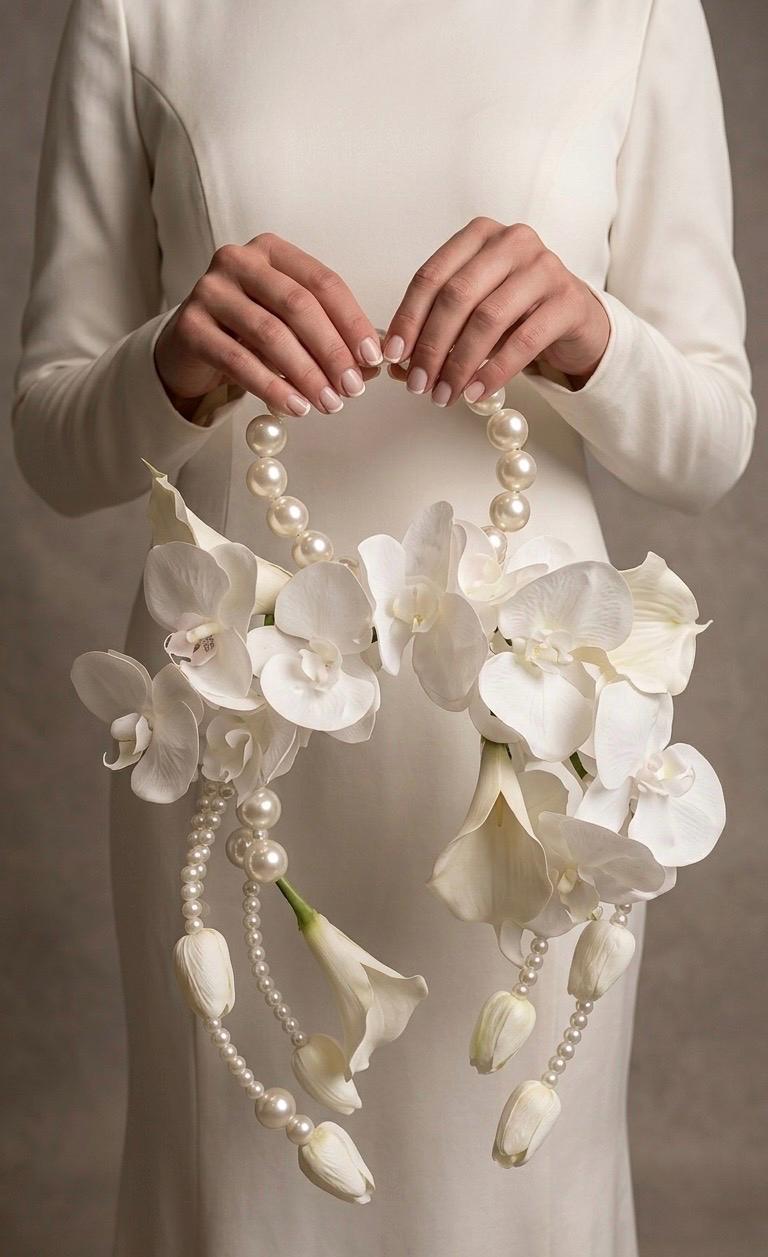 Pearl Hoop Bouquet