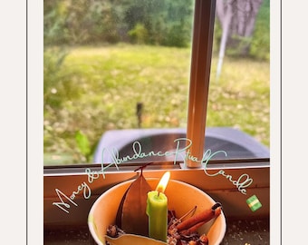 Vela ritual de dinero y abundancia