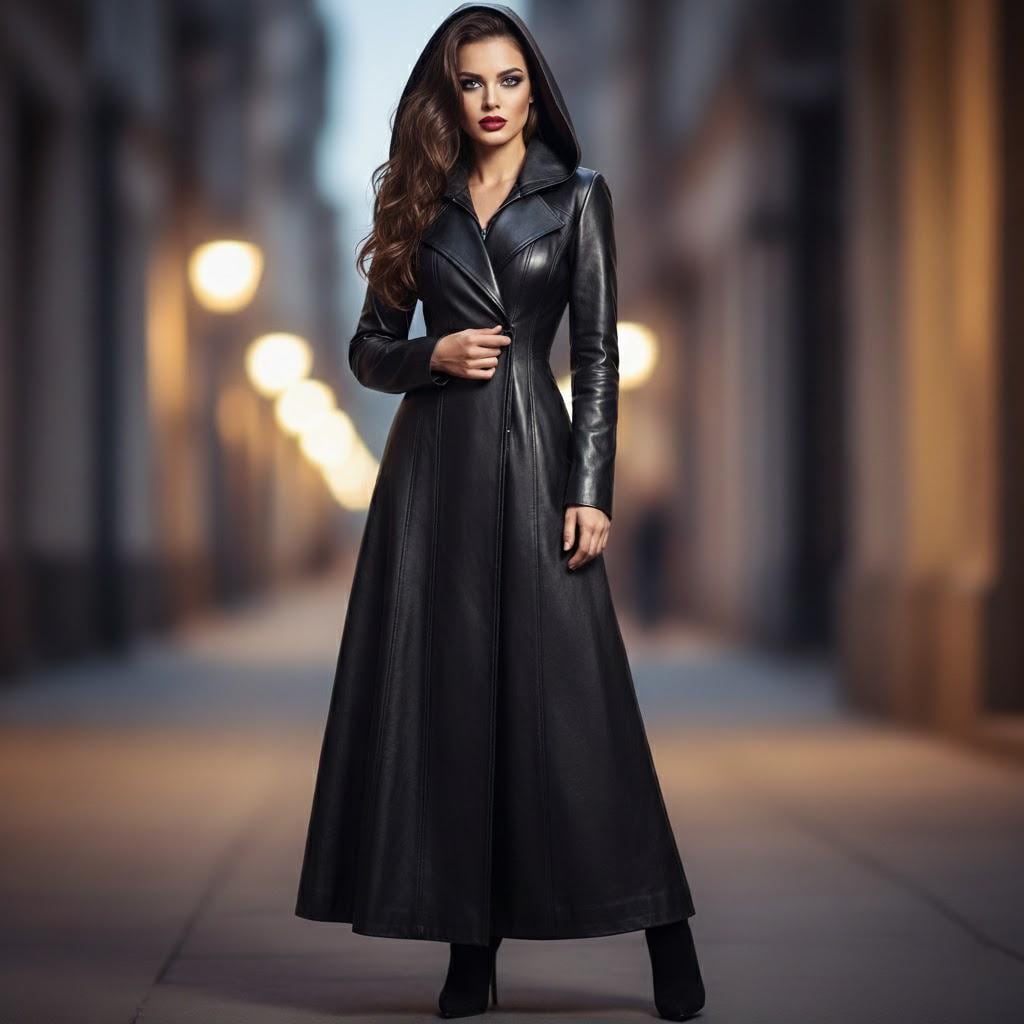 ジャケット・アウター real leather maxi long coat BLACK All > Faux leather oversized maxi coat Buy from e-shop