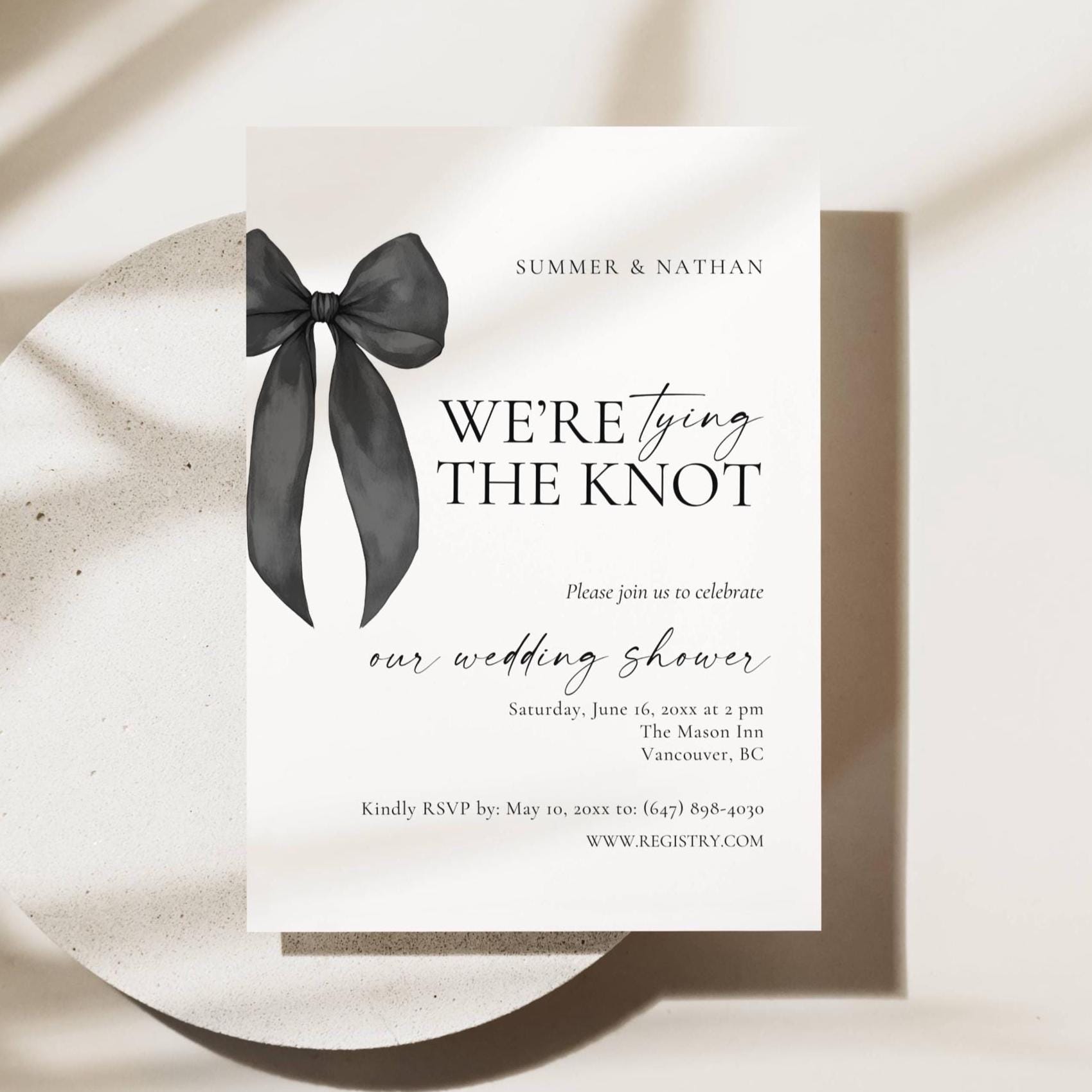 tie the knot registry