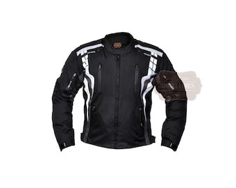 Chaqueta Textil de Moto, Biker Impermeable Cordura con Armadura CE