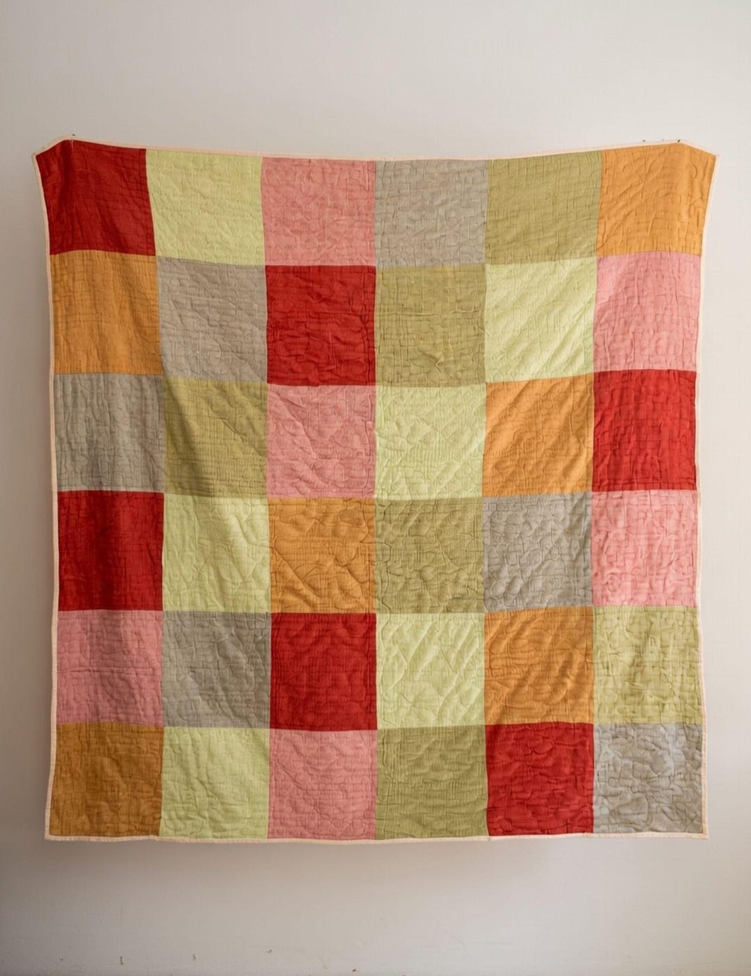 Patchwork Solid Colours Vintage Indian Kantha Quilt Patchwork Solid Colors Cotton Throw Square ...