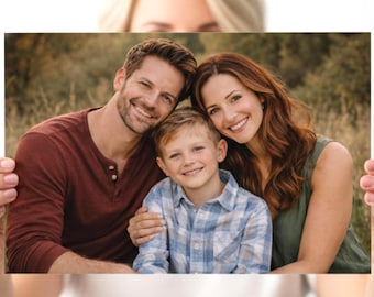 Personalized Aluminum Metal Photo Print | 8 Sizes Available | Custom Wall Art Gift for Couples, Families & Loved Ones