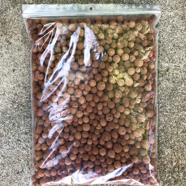 Clay Pebbles For Succulents, Mossariums, Terrariums • Clay Pebble Planter Drainage • Inert Expanded Clay Pebbles Perfect For Plant Pots