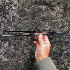 Extra Long Terrarium Tweezers: Stainless Steel Tool (30cm)