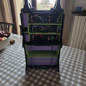 Scaffali Compatibili Tamiya Mini 4wd Portable Pit Box | Organizer interno Modellismo | Set divisori per Item 15424