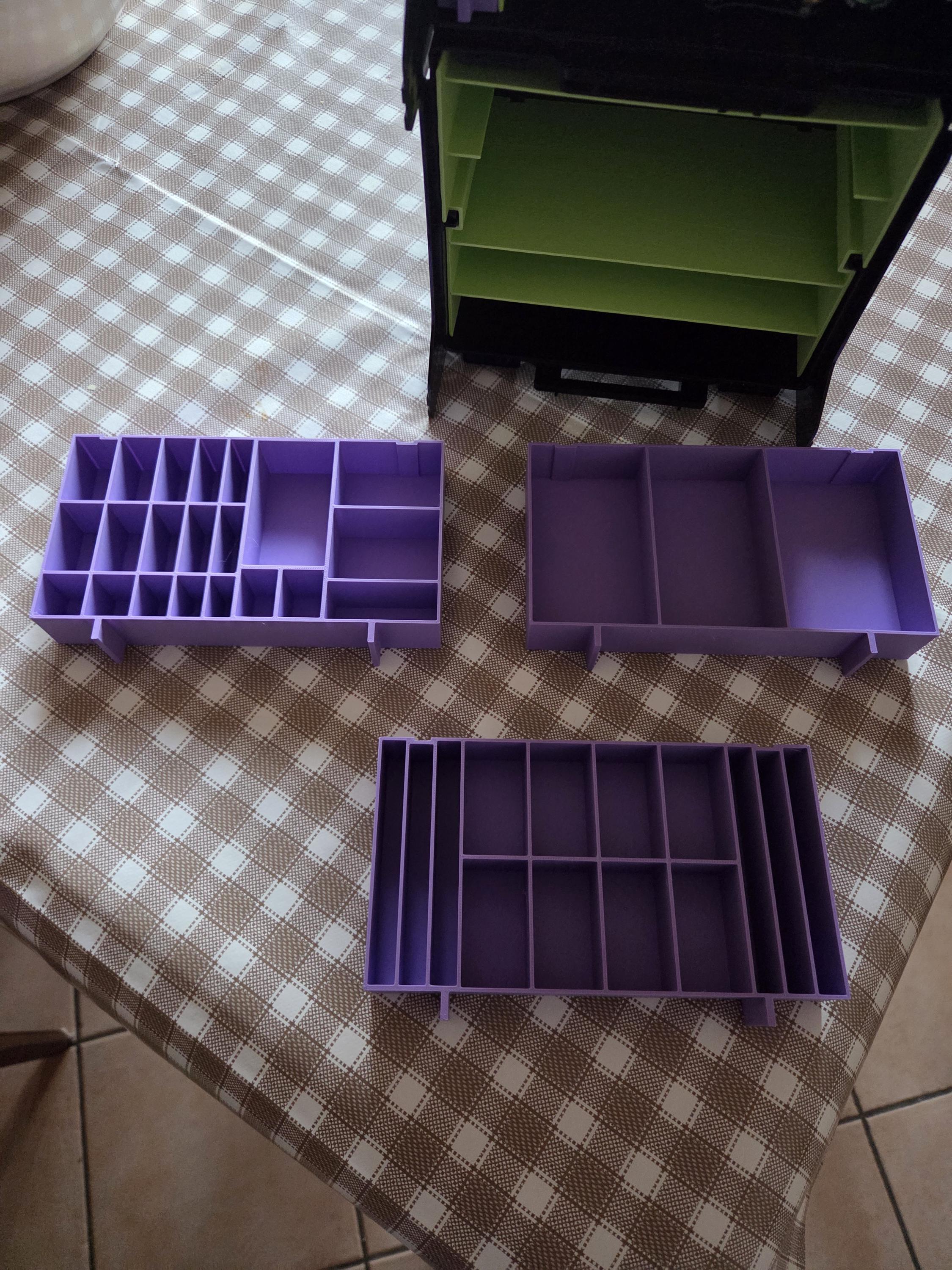Tamiya Mini 4WD Portable Pit Box Shelves | Internal Organizer for