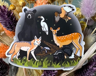 Animal environmental sticker “The Homies”  vinyl sticker