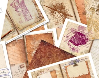 Vintage Writing Large Junk Journal Kit, Printable Journal Junk, DIY Journal  Junk, Journal Ephemera Junk Journal Supplies, Paper Craft 002036