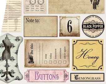 Mega Organizing Crafting Bundle, Paper Crafting Printable, Paper Labels, Pantry Labels, File Folder Labels, File Organizer, Digital 001568