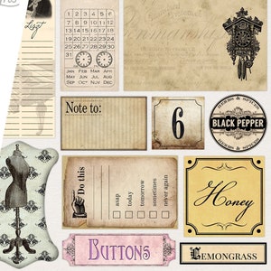 Mega Organizing Crafting Bundle, Paper Crafting Printable, Paper Labels, Pantry Labels, File Folder Labels, File Organizer, Digital 001568
