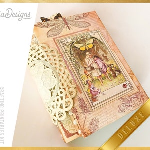 Fairy Woods DELUXE Crafting Printables Kit, Fairy Embellishments, Fairy Junk Journal, Fairies, Printable Journal, Journal Tutorial - 002662