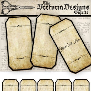 Blank Apothecary Labels printable bottle jar labels add text | Etsy