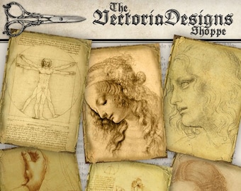Da Vinci Drawings ATC images - 000901