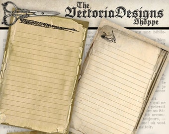 Vintage Writing Paper, Letter Paper, Printable Writing Paper, Digital Writing Paper, Printable Stationery, Letter Sheets, Paper Craft 001078