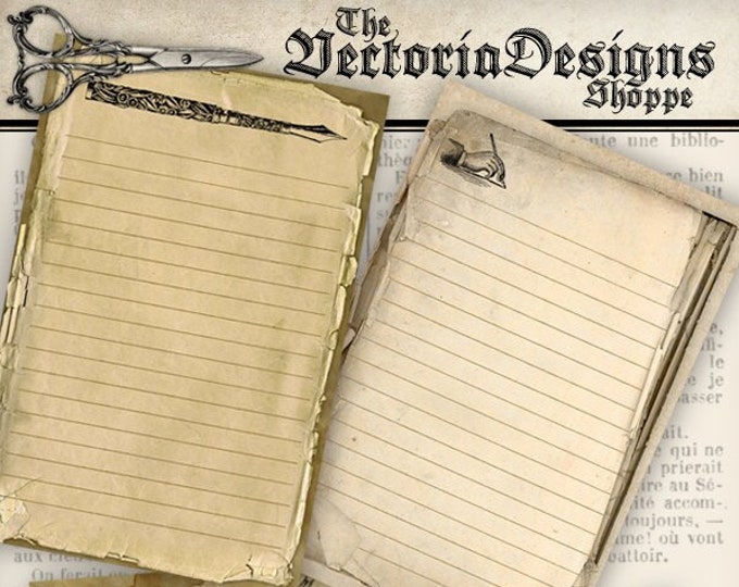 Vintage Writing Paper, Letter Paper, Printable Writing Paper, Digital ...
