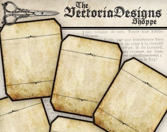 Blank Apothecary Labels - printable / add your own text - VDAPVI0865